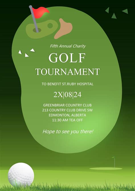 free golf templates for word.